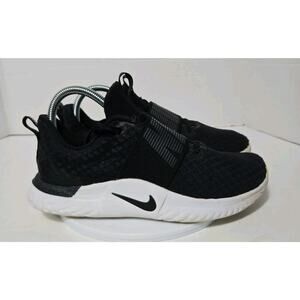 Nike Training Shoes Women's Size 8 Black White Strap Mesh Sneakers AR4543-009